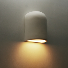 URBAN33 3096-08-CT - 12" Round Top Cylinder Ceramic Indoor Wall Light