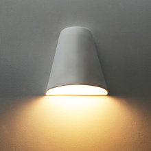 URBAN33 990-08-CT - 9.125" Quarter Cone Ceramic Indoor Wall light
