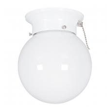 URBAN33 F17204-40 - 6in C/M Opal Globe With pc Wh