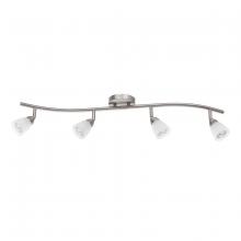 URBAN33 F12987-80 - 34in 4 Frs Gls Hd Gu10 Ceiling Mount Bar BSN