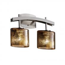 Justice Design Group FSN-8592-30-RBON-MBLK - Archway 2-Light Bath Bar