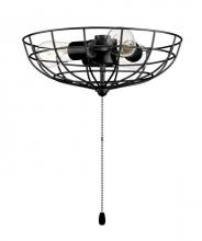 Craftmade LK2801-FB-LED - 3 Light Cage Bowl LED Light Kit in Flat Black