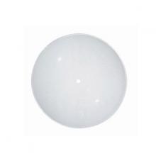 Satco Products Inc. 50/508 - Shallow Diffuser Shade; 16 inch Diameter; 1-1/4 inch Height; Semi Bend Glass; White; Sunburst