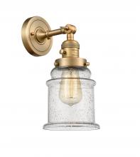 Innovations Lighting 203SW-BB-G184-LED - Canton - 1 Light - 7 inch - Brushed Brass - Adjustable Sconce