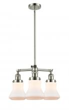 Innovations Lighting 207-PN-G191 - Bellmont - 3 Light - 18 inch - Polished Nickel - Stem Hung - Chandelier