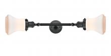 Innovations Lighting 208L-BK-G191-LED - Bellmont - 2 Light - 6 inch - Matte Black - Adjustable Bath Vanity Light