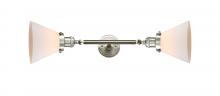 Innovations Lighting 208L-SN-G41-LED - Cone - 2 Light - 8 inch - Brushed Satin Nickel - Adjustable Bath Vanity Light