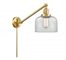Innovations Lighting 237-SG-G72 - Bell - 1 Light - 8 inch - Satin Gold -Adjustable Swing Arm