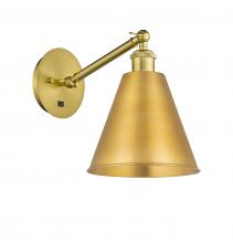 Innovations Lighting 317-1W-SG-MBC-8-SG - Berkshire - 1 Light - 8 inch - Satin Gold - Adjustable Sconce