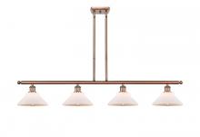 Innovations Lighting 516-4I-AC-G131-LED - Orwell - 4 Light - 48 inch - Antique Copper - Cord hung - Island Light